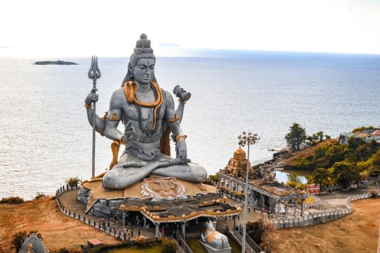 Aerial Footage of Murudeshwara Temple